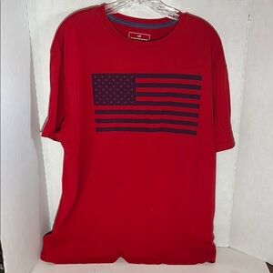LG Red and Blue Short Sleeve Tee